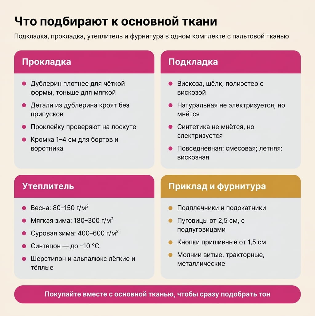 Ткань, из которой шьют пальто